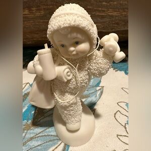 Department 56 Snowbabie “New Year’s Resolution “, no box. Stored in curio.